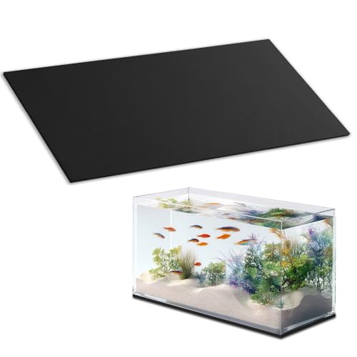18 x 36 Inch Fish Tank Pad, Aquarium Leveling Mat, Black | Water-Resistant Surface, Easy to Cut, Helps Cushion the Tank Base, Suitable for Aquariums and Terrariums - color: Black, size: 18 x 36in