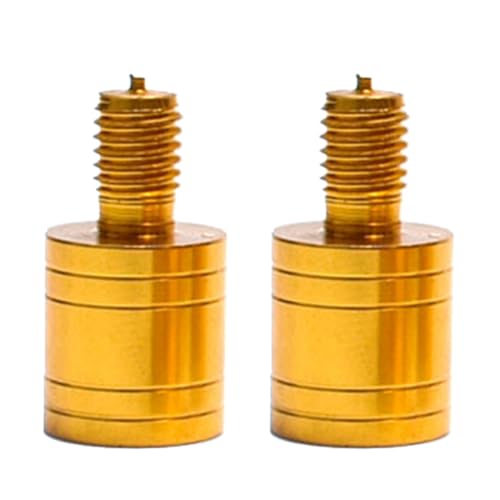 2Pcs Fishing Landing Net Thread Adaptor Alloy Fishing Poles Connector Fishing Landing Harpoons Dip Parts Easy to Install Net Head Adapter