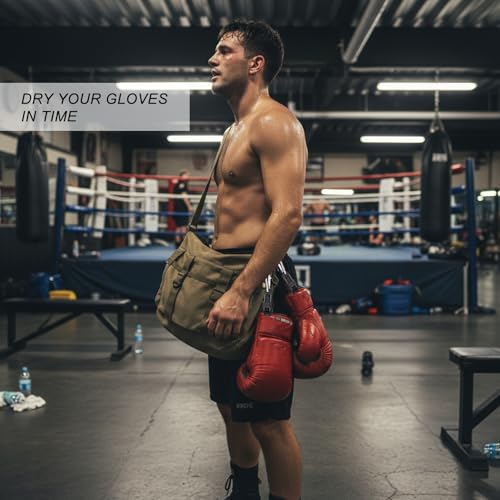 Novabright Boxing Glove Clip Holder with Carabiner Heavy-Duty No-Slip Clamp for Hanging MMA Muay Thai and Boxing Gloves on Backpacks or Gym Bags Quick-Dry Carrying Hook for Training Gear, Black
