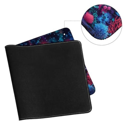 KeKee Glowing Colorful Sea Aquarium Neon Large Mouse Pad Gaming Mousepad Desk Pad for Keyboard and Mouse Mat Non-Slip Base 30x60cm, Style - size: 30x60cm