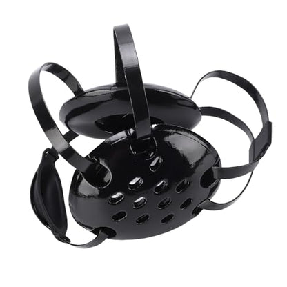 Wrestling Ear Guard, Head Gear with Black NBR Sponge Dipped Paint 11 Holes for All Sports, Chin Pad Protective