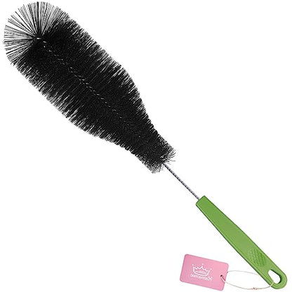 Long Bottle Brush, 15.64 in Bendable Cleaner Brushes for Cleaning Neck Beer Bottles, Wine, Baby Bottles, Water Bottles, Tumblers, Flask, Bird Feeder, Vase, Pipes and Brewing Supplies Black/1Pack - color: Large Black
