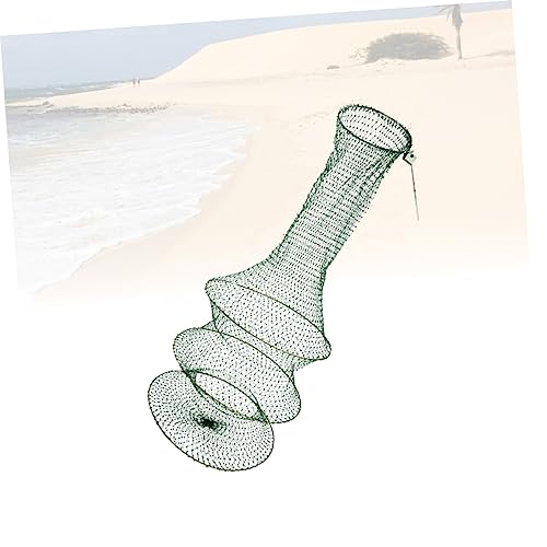 SUPVOX Hand Woven Fish Net Foldable Mesh Net for Freshwater Fishing Lightweight and Durable Pliable Design to Protect Fish Easy to Carry