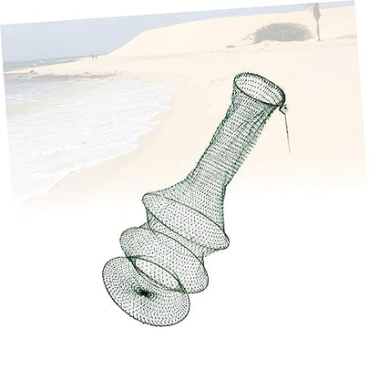 SUPVOX Hand Woven Fish Net Foldable Mesh Net for Freshwater Fishing Lightweight and Durable Pliable Design to Protect Fish Easy to Carry