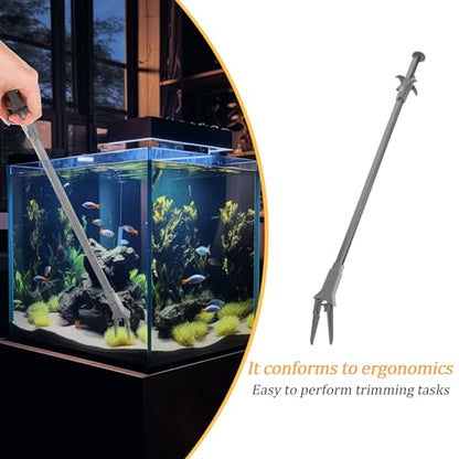 ULTECHNOVO Aquatic Plant Tongs Aquarium Tongs, Tweezers for Aquarium, Aquarium Aquatic Grabber Tool Aquarium Tweezers for Fish Tank Coral Reef Plants