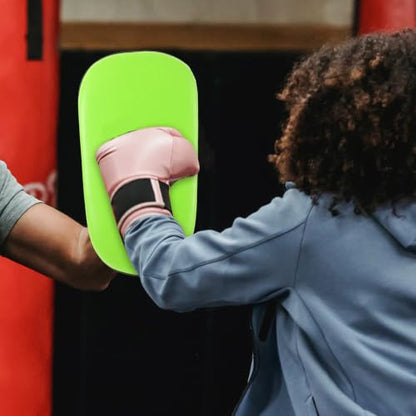 Muay Thai Kickboxing Shield Pad for Martial Arts Training, Adjustable Height Curved Pu Kicking Target, for Taekwondo and Muay Thai Sessions