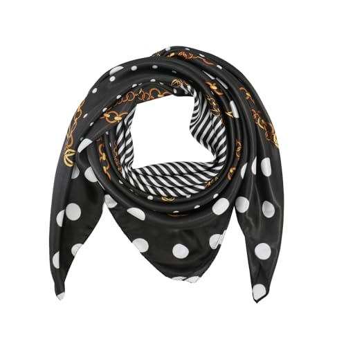 vimate 35" Square Silk Like Head Scarf - Women's Fashion Satin Scarf Bandana for Hair Wrapping at Night. - color: H1#. Style--132