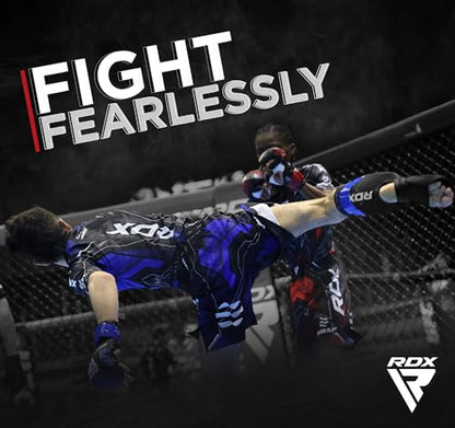 RDX IMMAF Approved Shin Guards, Competition Level Neoprene Shin Pads for Sparring and Grappling, MMA Kickboxing, Professional Shin Insteps Protection, Men Women - color: Red, size: Small
