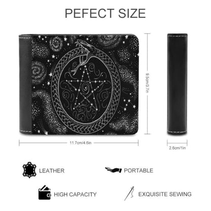 Mandala Moon Phase Bifold Wallet 4.6x3.7 Inch,Slim Compact Folding Wallet with Card Slots And Cash Pocket Lightweight Wallet for Everyday Carry Travel Business - color: Mandala Moon Phase