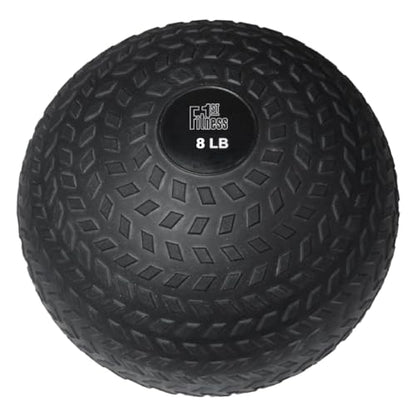 Fitness First Slam Ball, Easy-to-Grip, Sand-Filled Medicine Ball for Exercise and Workout, Ideal for Weight Training, Cross-Training, Cardio, and Plyometric Workout, Available in Different Weights - size: 8 LBS