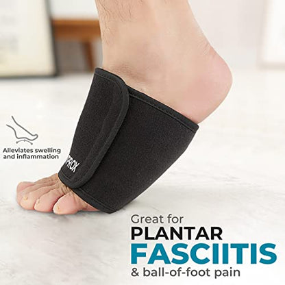 BODYPROX Cold & Hot Therapy Wrap, Reusable Gel Pack for Pain Relief. Great for Sprains, Muscle Pain, Bruises, Injuries, Etc. (Foot, Arm, Elbow, Ankle).