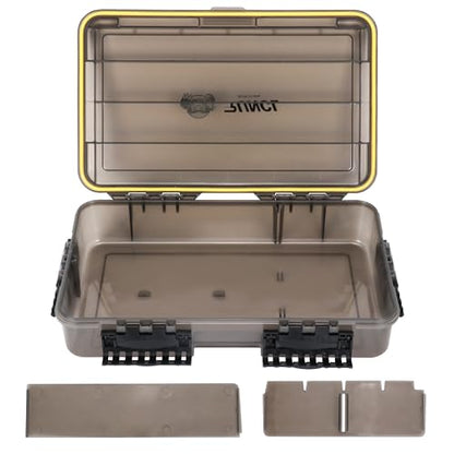 RUNCL Fishing Tackle Box, Waterproof Tray for Jigs Lures, Thicker Floating Tackle Utility Box with Adjustable Dividers, 3600/3700/Large 3700 Size - color: 1PC Deep 3700