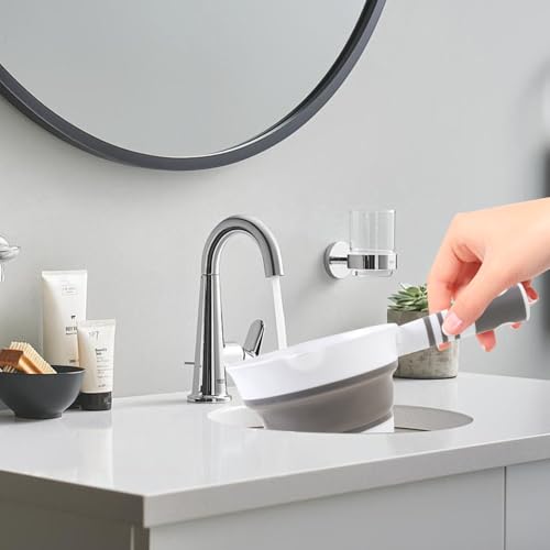 Folding Water Ladle for Bath Collapsible Water Scoop Bath Ladle Grey | for Kitchen Bathroom - size: Grey