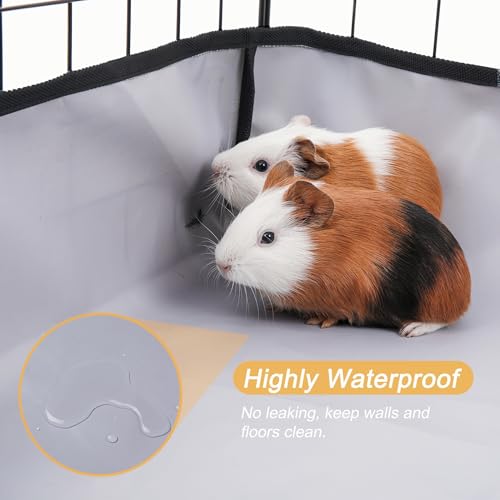 DZWLKJ Guinea Pig Cage Liner Tarp Bottom Waterproof and Washable Base Also for Rabbits, Bunny, Chinchesillas, Hedgehog, Ferrets and Other Small Animals(12x24 inches) - size: C&C C&C 1x2(12x24 inches)