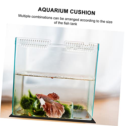 Happyyami 5pcs Fish Tank Insulated Cushion Pads Non-Skid Aquarium Mat for Stability and Heat Insulation Shock-Absorbing Design for Home and Desktop Use