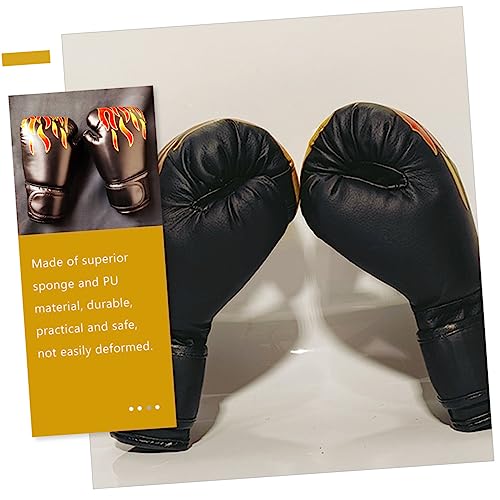 Sosoport 1 Pair Kickboxing Children's Boxing Gloves Glove Mittens Boxing Gloves Boxing Gloves for 3-8 Years - color: Black