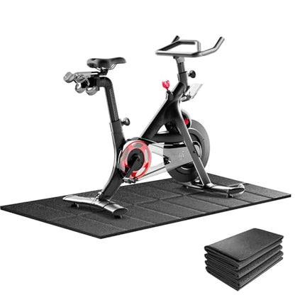 THAILE Exercise Bike Mat, Compatible with Peloton Bikes, 63"x30", Bike Trainer Mats, Mat for Indoor Stationary Spin Bikes Treadmill Walking Pad on Hardwood Floor Carpet Protector - size: 63"L x 30"W x 0.16"Th