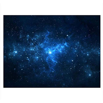 Fdit Aquarium Background Poster, HD Sky Decorative Cling for Fish Tank Thickened PVC Self Adhesive Removable Backdrop 91 x 41 cm 1 Piece