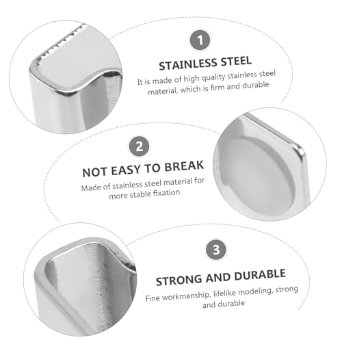 Fish Tank Cover Brackets Stainless Steel Aquarium Lid Clips for Glass Cover Support 4 Pack Aquarium Hood Clips to Hold Lid Securely for Tank Cleaning and Water Changes