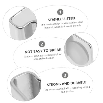 Fish Tank Cover Brackets Stainless Steel Aquarium Lid Clips for Glass Cover Support 4 Pack Aquarium Hood Clips to Hold Lid Securely for Tank Cleaning and Water Changes