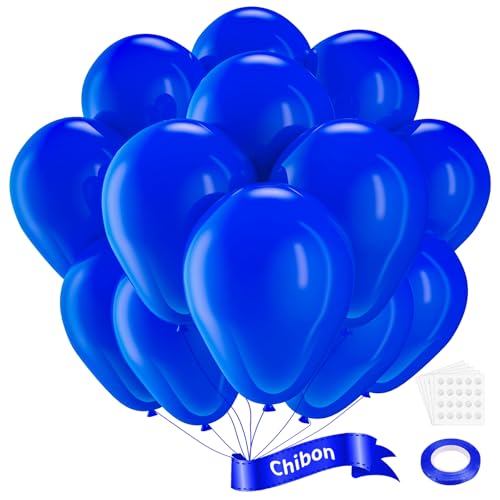 Navy Blue Latex Balloons, 100pcs 12inches Round Helium Navy Blue Balloons for Birthday Baby Shower Wedding Birthday Party Decorations - color: Navy Blue, size: 12 inches