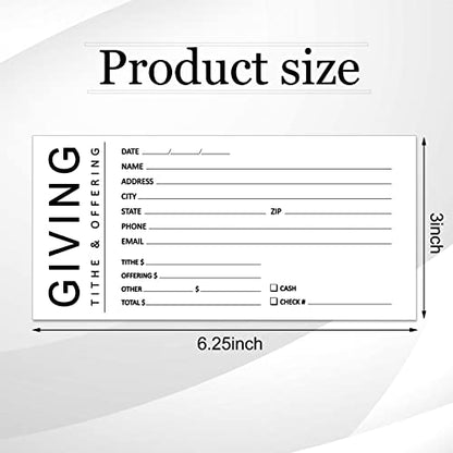 Eaasty 200 Pieces Church Offering Envelopes My Offering Bill Size Envelope Church Tithe Envelopes for Donations, Religious Occasions(Giving Style) - style: Giving Style