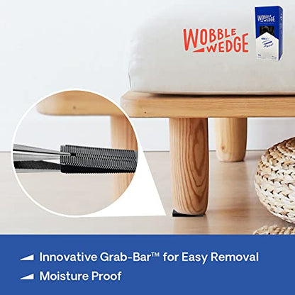 Wobble Wedge Rigid Heavy Duty Leveling Plastic Shims, Black, 75-Pack | Made in USA Rigid Shims with Tough, Durable, Interlocking Non-slip Grip Design; Multipurpose Leveling for Varied Projects - size: 75