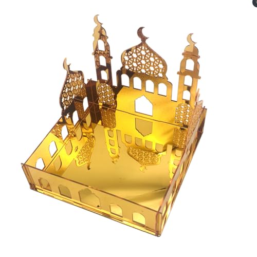 Ramadan Eid Mubarak Favor Box, Ramadan Mubarak Storage Box, Square Candy Ramadan Box for Eid Party Decoration Supplies Snack Sugar Chocolate
