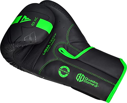 RDX Kids Punching Bag 2FT with Punch Gloves, Unfilled Boxing Set, Non Tear Maya Hide Leather Junior Hanging Bag, Kickboxing MMA Grappling Muay Thai Karate Taekwondo BJJ Training - color: Green