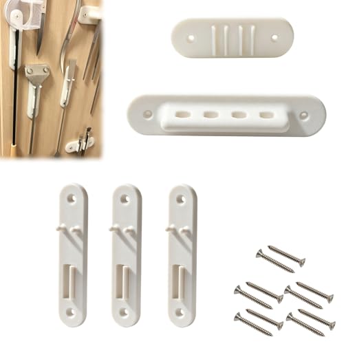 Aquarium Tool Holder Set Compatible with ADA Pro Brushes Pinsettes and Sand Flattener Wall Mount Organizer for Aquascaping Tools Fish Tank Storage Rack