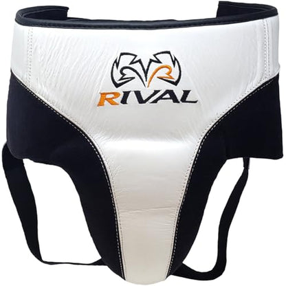 RIVAL Boxing RNFL10 Pro 360 파울 방지 사타구니 프로텍터, 15mm 이중 밀도 폼 패딩, 가볍고 편안한 보호 컵 - color: 화이트/블랙., size: 라지