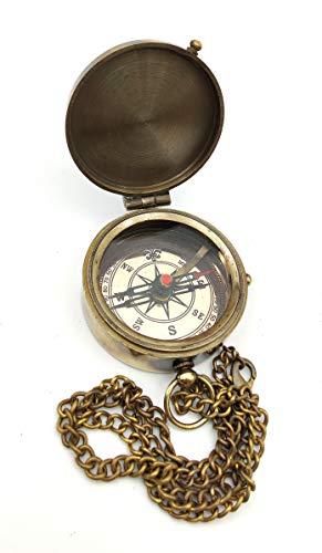 Be Strong and Courageous Engraved Compass - Inspirational Joshua 1:9 Gift - Precise Directional Compass for Graduation, Easter, Birthday, Wedding Gifts - Motivational Keepsake