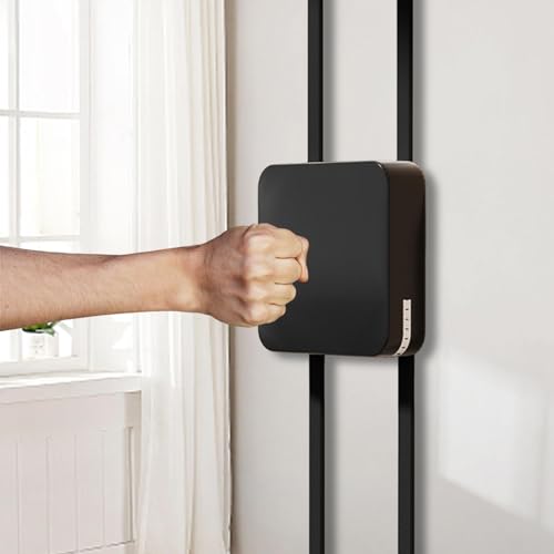 Fancyes Wall Mounted Punching Pad, 7.87 x 7.87 in PU Leather Boxing Target for Karate and Martial Arts Home Training