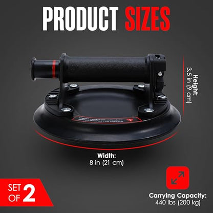 Windshield Removal Tool, Glass Suction Cups, Lift Large Tile, 440 Lb, 2PK | Houseables Windshield Suction Cup, Auto Glass Removal Tools, Kit, Vacuum Window Lifter, Floor, Table Top, Mirror, Heavy Duty