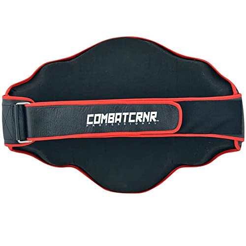 Elite Leather Belly Pad Protector - MMA Training Equipment Body Protection Armour Pads| Great for Muay Thai, Boxing, Kickboxing, BJJ, Jiu Jitsu, Judo and Mix Martial Arts