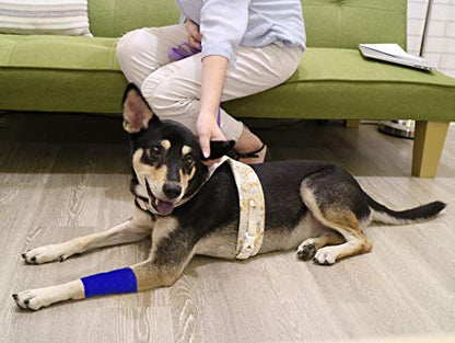 FRESINIDER 9 Rolls Self Adhesive Wrap Athletic Tape Gauze, Breathable Elastic Cohesive Bandage for Sports Injury & Pet (7 Pcs 2" x 5 Yards + 2 Pcs 1" X 5 Yards) (Dark Blue) - color: Dark Blue