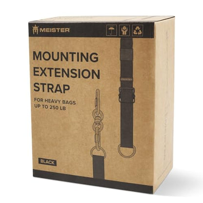 Meister Mounting Extension Strap w/Swivel & Carabiners for Hanging Heavy Bags