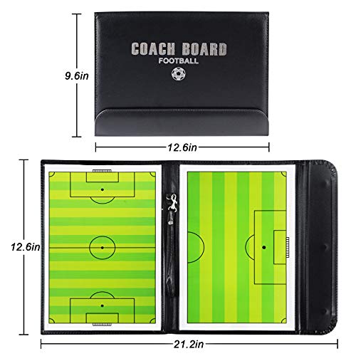 LEAP Magnetic Soccer Coaching Board Coaches Clipboard Tactical Board Kit with Dry Erase, Marker Pen Product Name
