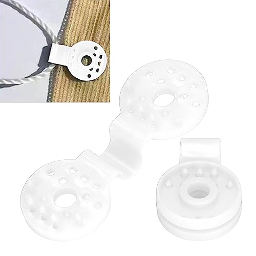 100 Piece Shade Cloth Plastic Clips Mesh Clip,Tarp Clips Shade Cloth Heavy Duty Lock Grip for Sun Shade Net, Anti Bird Netting, Garden Netting, Shade Fabric Accessories - color: White