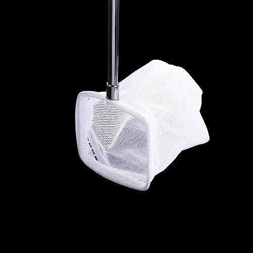 Retractable Aquarium Fish Net, Long Handle Fish Tank Fish Net, Fish Tank Cleaning Catching Net Fish Scoop Aquarium Supplies - size: round