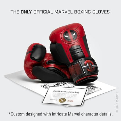 Hayabusa Marvel Hero Elite Boxing Gloves for Men and Women - color: Deadpool, size: 16oz