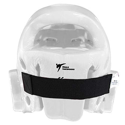 adidas Martial Arts Taekwondo Headgear with Face Shield - color: White, size: Medium