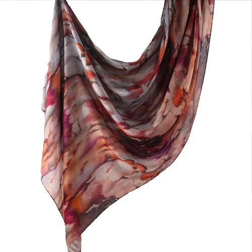 Hijab Scarf for Women Fashion Printed Modal Hijab Head Wrap Scarves Lightweight Long Scarf Shawls - color: Watercolor a