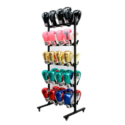 Boxing Glove Storage Rack, Wall Mount Gloves Dryer Holds 20/40 Pairs, Professional Hanging Glove Display Stand for Gym Training Facility(20-B pcs) - size: 20-B pcs