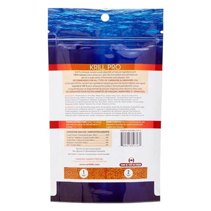 Northfin Krill Pro Fish Food, Slow-Sinking Pellets, 2mm, 250g - size: 8.81 Ounce (Pack of 1), style: 2mm