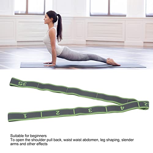 Topyond Numbered Stretch Band Strap - Elastic Stretching Strap for Exercise, Fitness, and Workout - Improve Flexibility and Mobility