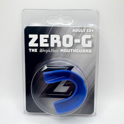 Zero-G Sports Mouthguard Blue 1-Pack - Adult Size - Boil & Bite - Basketball, Football, Soccer, Baseball, Hockey, Lacrosse - color: Blue