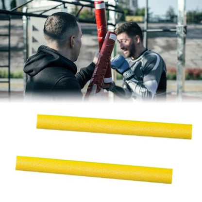Boxing Training Sticks Sponge Improve Agility Speed Reaction Punching Pads Target Striking Sticks for Workout Sanda Fitness - color: Yellow