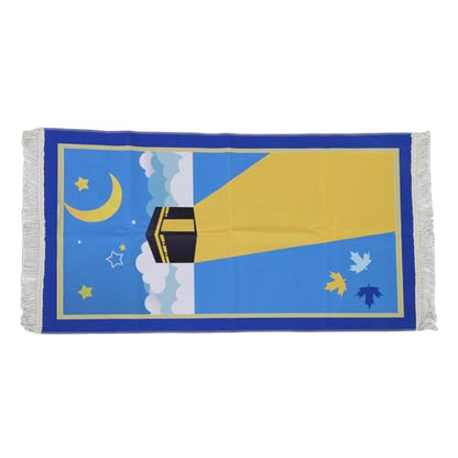 Kids Praying Rug, Soft Cotton Comfortable Prayer Mat with Tassels, for Boys and Girls