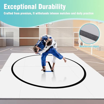Generic 10x10ft Portable MMA/BJJ/Judo/Gymnastics Training Mat Wushu Judo Mat for Grappling Martial Art Boxing